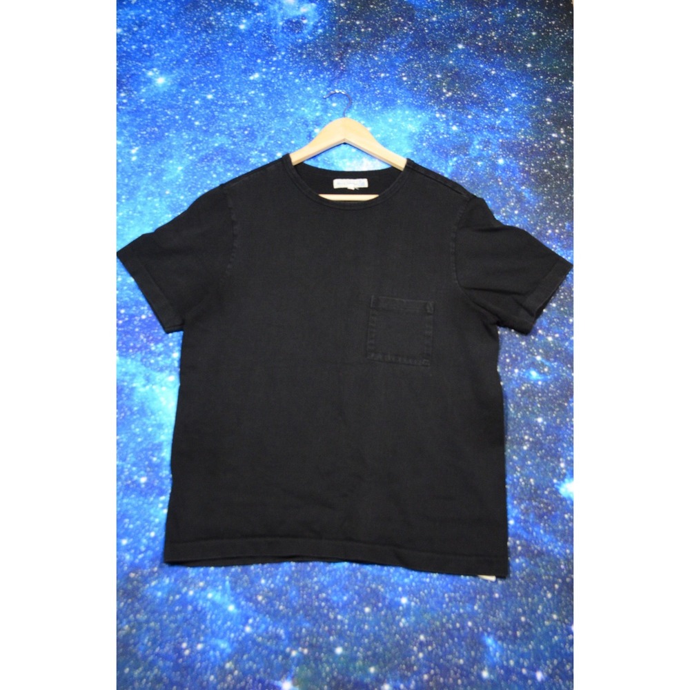 Merz B. Schwanen Shirt Mens XL Black Organic Cotton Tee Loopwheeled Germany